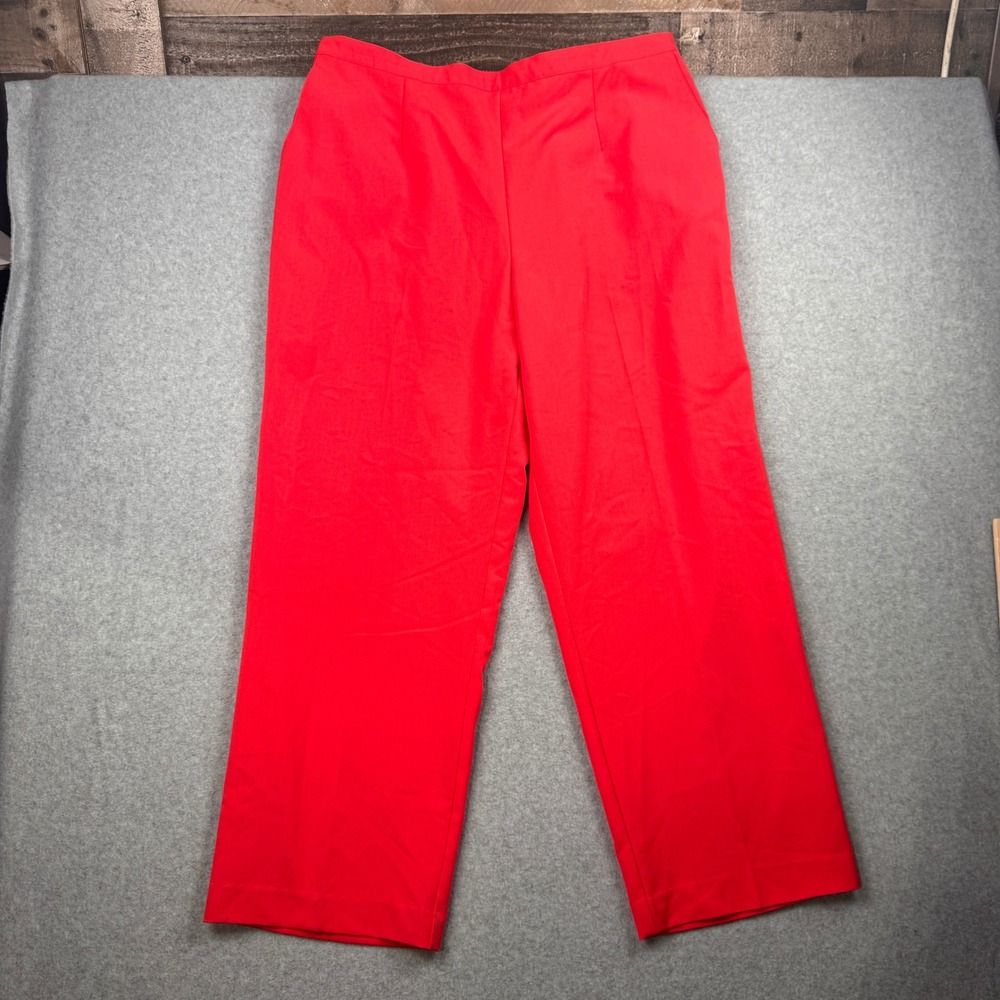 Alfred Dunner Pants Womens 20W Coral Pink Pull‎ On Comfort Straight Leg